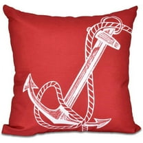 E by Design Simply Daisy 16” x 16” Outdoor Decorative Pillow, Weather-Resistant Polyester