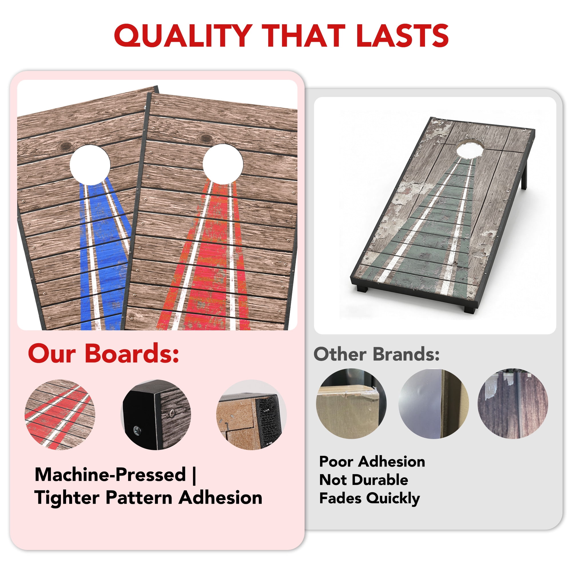 4x2 ft Wooden LED Cornhole Game Set, Portable Outdoor Cornhole Boards with 8 Bean Bags for Backyard Beach Camping Parties Family Games