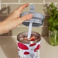 thumbnail image 2 of 30oz Mushroom Tumbler Insulated Stainless Steel Flip Straw & Handle Gifts for Women Who Love Mushrooms Unique Coffee Mug, 2 of 6