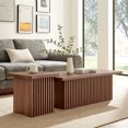thumbnail image 4 of Render  Nesting  Coffee Tables Set of 2 in Walnut, 4 of 8