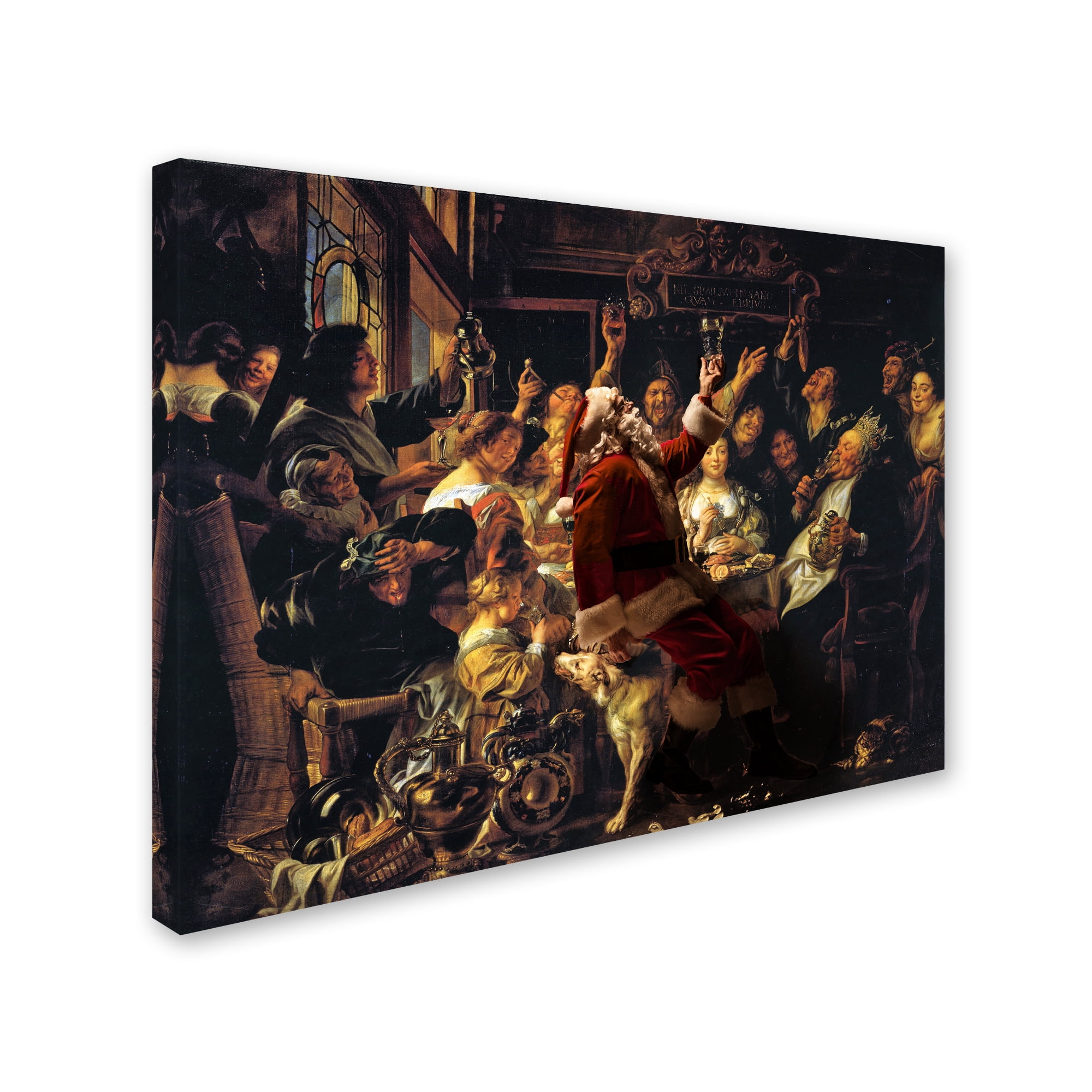 Trademark Fine Art 'Jordaens-The King Drinks' Canvas Art by Ed Wheeler