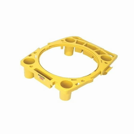 Rubbermaid Commercial Products RCP 9W87 YEL Brute Rim Caddy For 44 Gl Containers Holds Btls Yel