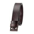 thumbnail image 3 of KiBcsLic Belt Belt Belt for men without adjustable casual buckle western heavy duty spare Dark Brown, 3 of 9