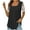 Black, variant on LEAVINGSUO Summer Tops for Women, Women's tops and Blouses Women Summer Sexy Regular Lace Short Sleeve Women Short Sleeves Top