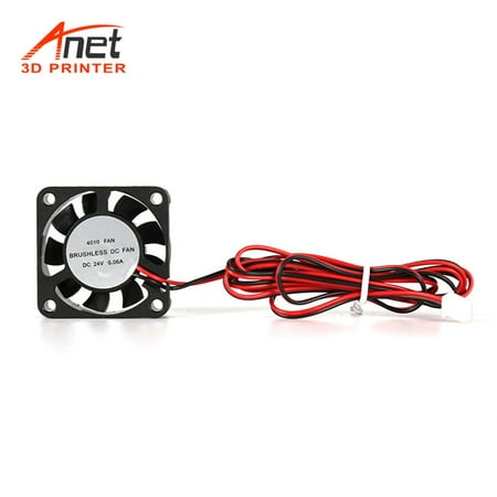 Anet 4010 Brushless DC Cooling Fan Heat Dissipation Silent Fan Tool with Oil Bearing Shaft 40*40*10mm 6000RPM Cable Length 110cm for Anet A8 Plus CR 10 Ender 3 3D Printers for Computer CPU Server (Best Oil For Computer Fans)