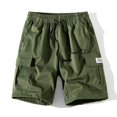 thumbnail image 5 of Nestiefly Mens Cargo Cotton Chino Cargo Shorts Drawstring Stretch Elastic Waist Casual Lightweight Summer Work Short with Multi Pockets 2026 Army Green 3XL, 5 of 5