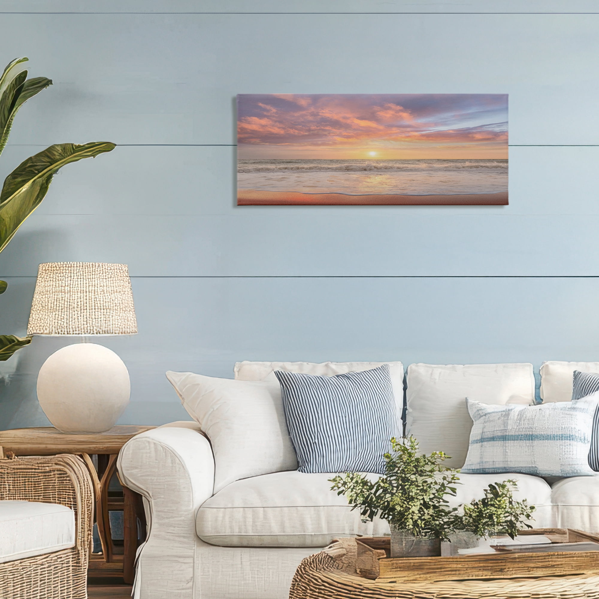 Stupell Industries Vivid Sunset Panorama Canvas Wall Art, design by Mike Caliascibetta