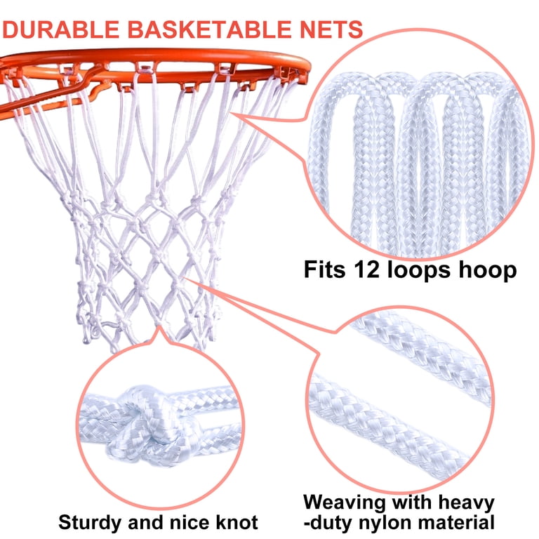 Cyrico 2-Pack Basketball Net Replacement, Heavy Duty photo 3