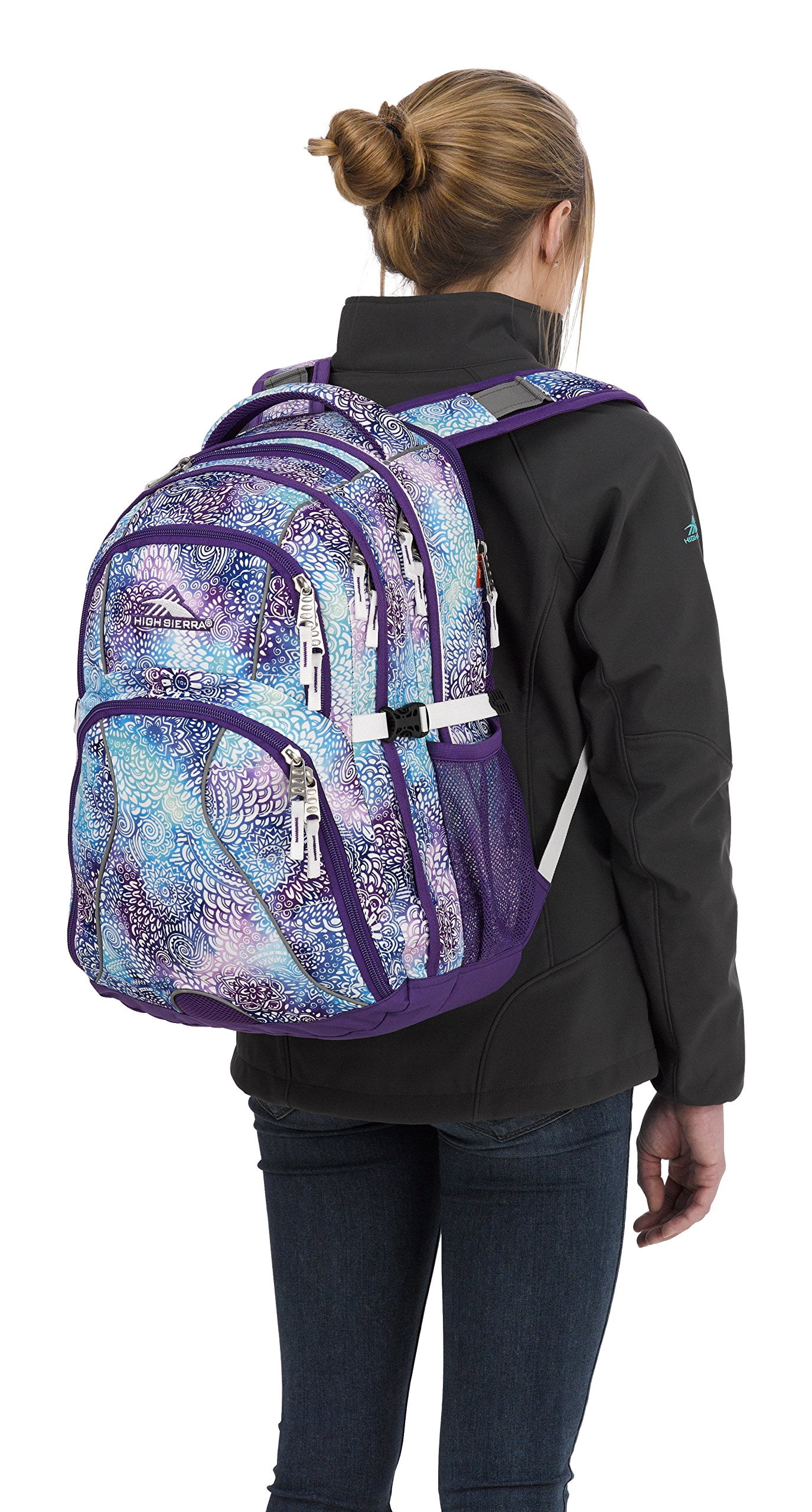 High Sierra Swerve Backpack (Tropic Leopard/Tropic Teal 