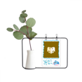 thumbnail image 1 of Divine Animals External Cruel Ability Two Heads Transparent Glass Hanging Vases Decoration Bottle, 1 of 2