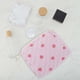 thumbnail image 4 of Bolsa de Maquillaje Cuadrada Mediana de Rayas Acolchadas de Fresa Única para Viajes Rosa de Poliéster, 4 of 6