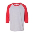 thumbnail image 2 of Gildan Boy's Heavy Cotton™ Raglan Three-Quarter Sleeve T-Shirt, 2 of 3