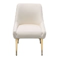 thumbnail image 2 of Benjara 24" Dining Chair (Set of 2)- Cushioned Seating- Sloped Arms- Off White, 2 of 6