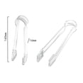 thumbnail image 4 of KMSS Plastic Buffet Serving Tongs 10Pcs Clear Kitchen Tongs Mini Utensil for Appetizers, Serving Food, Ice Cube, Tea, BBQ, Candy, 4 of 7