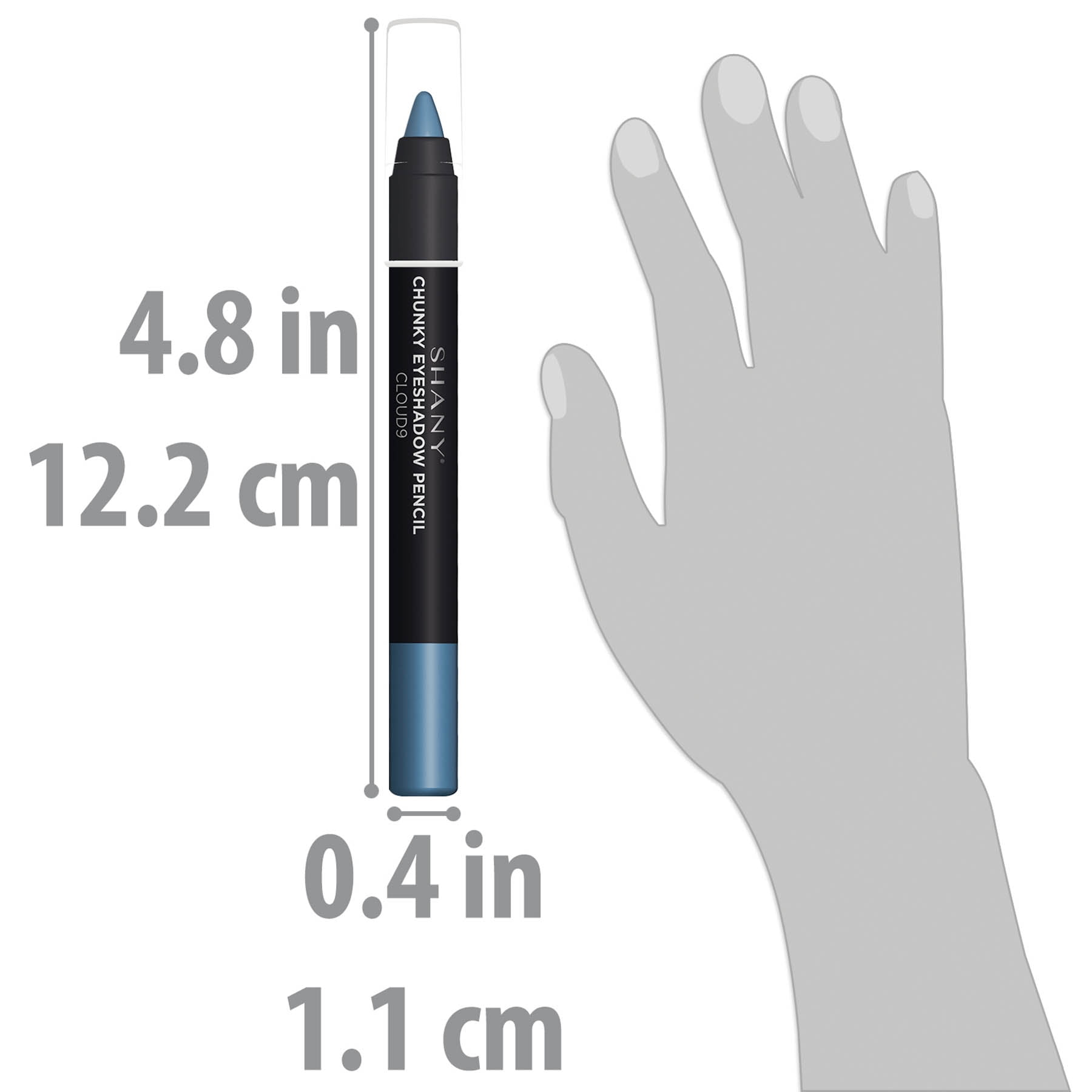 SHANY Chunky Eyeshadow Eye Pencil With Vitamin E & Aloe Vera - CLOUD9