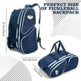 thumbnail image 4 of QccHieUs Pickleball Backpack Sports Equipment Bag Large Capacity Portable Multifunctional blue, 4 of 9