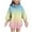 Beige, variant on Girls Hoodies Size 10-12, Gradient Print Thermal Loose Fit Pullover Girls Sweatshirts Multicolor