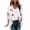 B-White, variant on Giftesty Womens Chiffon Cardigan 3/4 Sleeve Floral Print Casual Open Front Summer Kimono Cover Up for Beach and Swimsuit