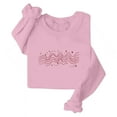 thumbnail image 4 of Wowcloth Women's Long Sleeve Casual Sweatshirt with Valentine Heart Print, Loose Fit Round Neck for Daily Wear and Valentine's Day, 4 of 4