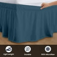 thumbnail image 3 of SGI Bedding 14 Inch Wrap Around Bed Skirt | Microfiber Bed Skirt | California King, Teal, 3 of 4