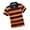 Orange, variant on GUNIA Boys Polo Shirts Short Sleeve Striped Casual Button Down School Uniform Shirt Golf Shirts For Boys Youth Kids 3-14 Years Dark Green