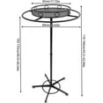 thumbnail image 5 of Round Rotatable Garment Rack, Floor Standing Clothing Rack Retail Display Stand Modern Coat Rack Height Adjustable Metal Clothes Shelf for Bedrooms Living Rooms Stores, 5 of 9