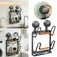 thumbnail image 1 of BotaniNest 3 Tier Lid Organizer With Suction Cup Mount Wall Mounted Kitchen Lid Rack With Drip Tray Space Saving Storage For Lids Pans & Plates (Black), 1 of 7