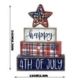 thumbnail image 3 of Memorial Day Table Decorations Patriotic Wood Flags Individual Tiered Tray Decorations Red And Blue Centerpiece Flags For Holiday Tabletop Home Party Decor 1×摆件Happy 4Th Of, 3 of 7