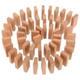 thumbnail image 1 of 50 Uds. De dominó de madera, bloques de construcción para fiesta familiar, juego de mesa al aire libre, juegos de mesa clásicos, fichas de dominó para reemplazo, 1 of 5