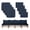 8PCS-BLUE, variant on MOLIBYME 8Pcs Outdoor Cushion Covers, Patio Cushion Slipcovers Replacement with Zipper for Outdoor Furniture, Covers Only