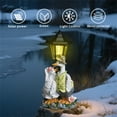 thumbnail image 4 of Solar Powered Garden Statue Outdoor Decorative Duck Couple Figurine with LED Lantern for Yard Patio Lawn Pathway Landscape Lighting, 4 of 5