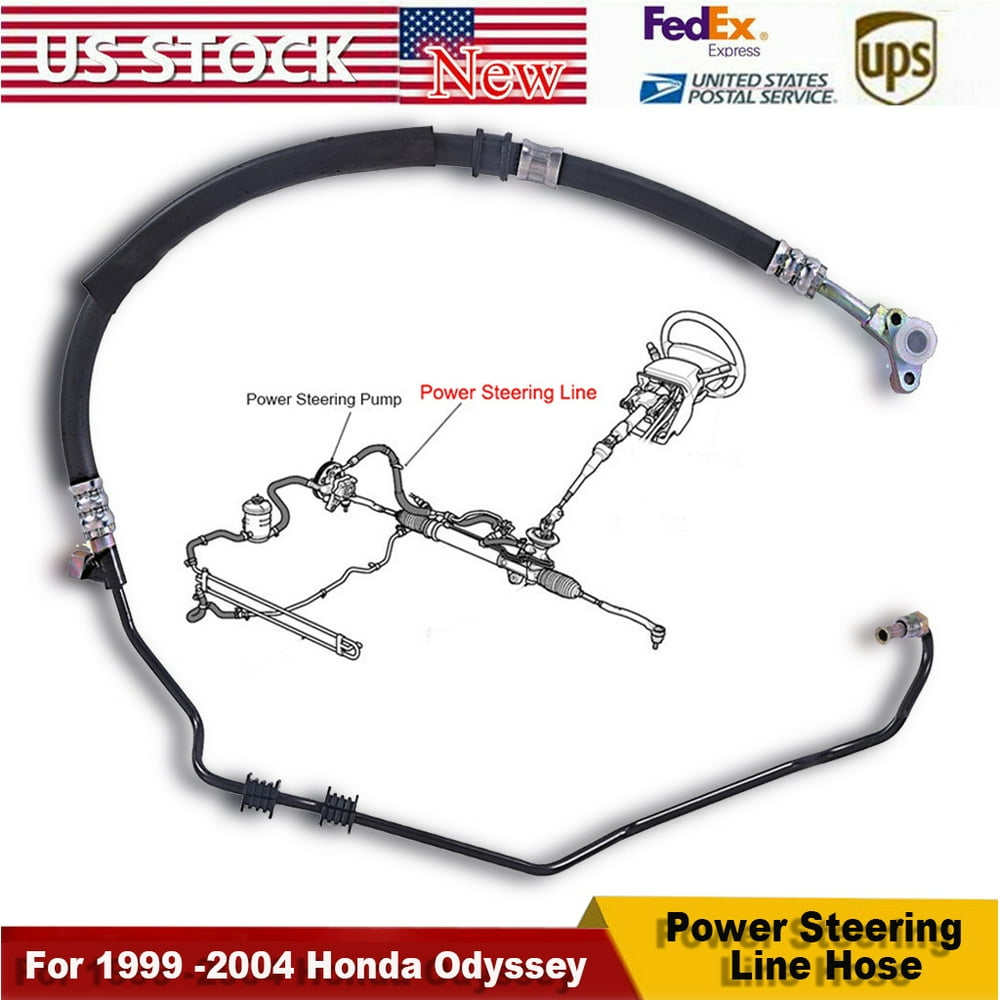 Power Steering Pressure Line Hose Assembly For 1999 2004 Honda Odyssey