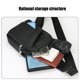 thumbnail image 4 of Bolso de pecho informal para hombre | Bandolera cruzada de gran capacidad | Bolso de hombro multifuncional impermeable para viajes, trabajo y actividades al aire libre, 4 of 5