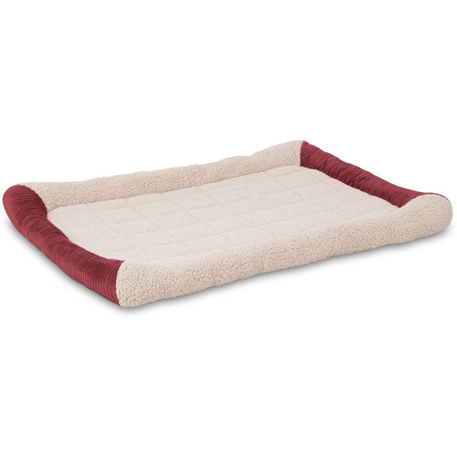 Aspen Pet Self Warming Bolster Kennel Mat, Warm Spice, 41.5"L x 26.5"W
