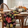 thumbnail image 3 of Maple Leaf Table Runner, Autumn Thanksgiving Kitchen Dining Table Decoration for Home Party Decor 13x120 Inches, 3 of 9