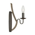 thumbnail image 5 of Quoizel SHR8701RK Shire Industrial Wall Sconce Lighting, 1-Light, 60 Watt, Rustic Black (11"H x 5"W), 5 of 5