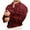 Red, variant on JURANMO Dress Shirts for Men 2025 Fashion Hot Stamping Printed Blouse Long Sleeve Casual Button Down Shirt Muscle Fit Work Tops Clearance White XXL