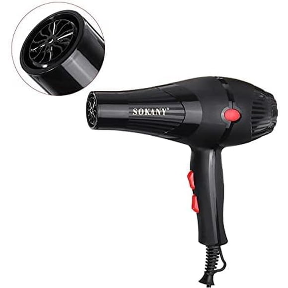 Secadora de Cabello Profesional 2600W de Potencia, Secadora de Mano para Aire Frio y Caliente con Tempertaura Ajustable, Todo tipo de cabello