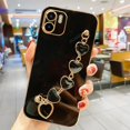 thumbnail image 3 of RedmiA1 A2plus Luxury Plating Love Heart Bracelet Chain Case For Xiaomi Redmi 12C A1 A2 Plus Band Cover On Redmi12C 11A 13C 10C, 3 of 5
