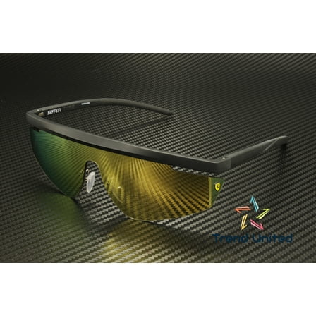 FERRARI SCUDERIA FZ6001 504 7P Matte Black Gold Mirror 40 mm Unisex Sunglasses
