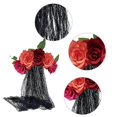 thumbnail image 3 of Posavasos para bebidas Shaofei Juego de 6 con soporte negro, 3 of 5