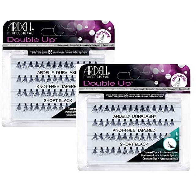 Ardell DOBLE EXTENSIÓN Duralash, SIN NUDOS, negra corta. (89 characters)