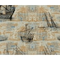 thumbnail image 2 of Soimoi Ocean Print Waterproof Fabric | Outdoor Material By 10 Yard | Tear-Resistant, UV Safe | Great for Bags, Rainwear, Covers & Curtains, Awning Cover Cloth - Beige, 2 of 7