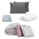 thumbnail image 1 of Edredón doble vista King Size Couzy + Sábanas Softy Platino + Cubre colchón Cloud + Almohada 2-Pack, 1 of 8