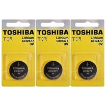 Toshiba CR2477 2477 Lithium Coin Cell 3V Batteries, 3 Pack