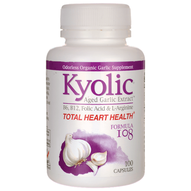 Aged Garlic Extract, Formula 108, 100 Capsules, Kyolic