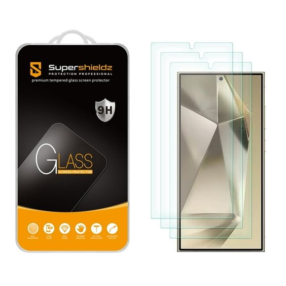 Protector de pantalla de cristal templado Supershieldz para Samsung S24 Ultra