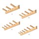 thumbnail image 3 of Abrigo de madera natural respetuoso del medio ambiente, ganchos para percha, sombrero, bolsa de ropa, estante de almacenamiento para organizador de llaves, aparatos de colección para el hogar Feliz Sencillez, 3 of 5