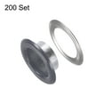 thumbnail image 3 of 200 Set Round Grommets 10mm Dia Metal Eyelets with Washers for Scrapbooking Shoes Clothes Leather Canvas, Grey, 3 of 6