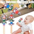 thumbnail image 6 of Colorful Wooden Hand Rattles Musical Instrument Toys for Kids,Christmas Party Favor with Jingling Balls Early Education Gift,4PCS, 6 of 8